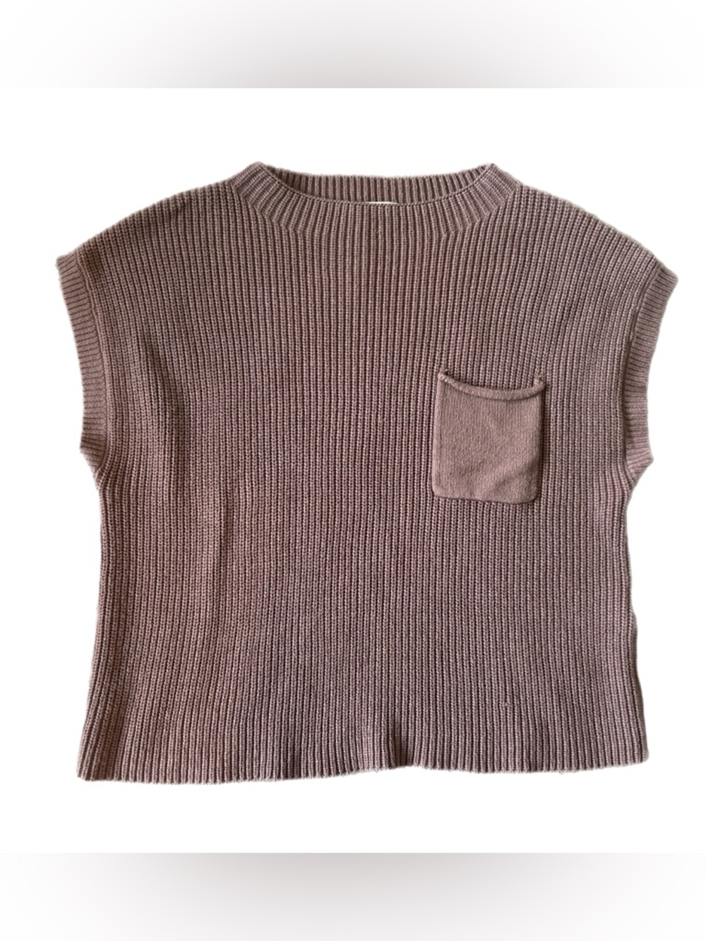 Ugerlov Sleeveless Knit Sweater with Pocket
